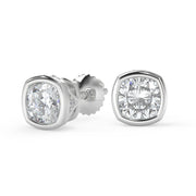Mallory Cushion Cut Bezel Earrings - Nivetta